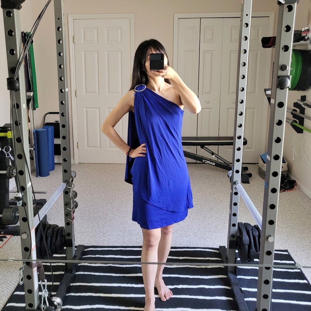 JS Boutique Formal Dress One Shoulder Blue